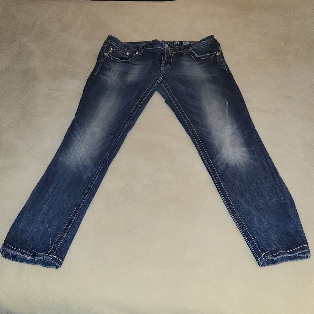 Miss Me Dark Blue Denim Jeans